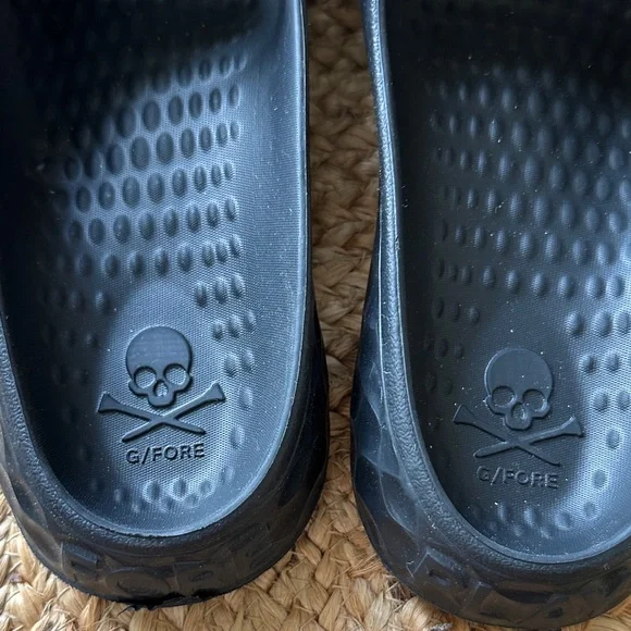 Mens G/Fore Black Slide Sandals - Picture 2 of 3